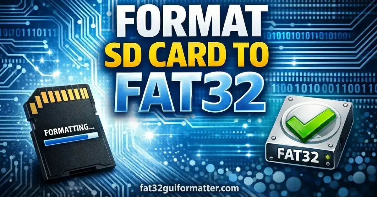 format sd card to fat32
